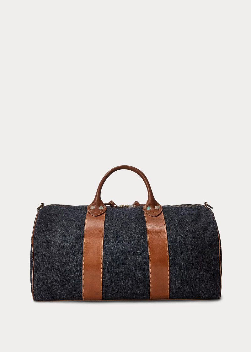 Leather-Trim Denim Duffel 3