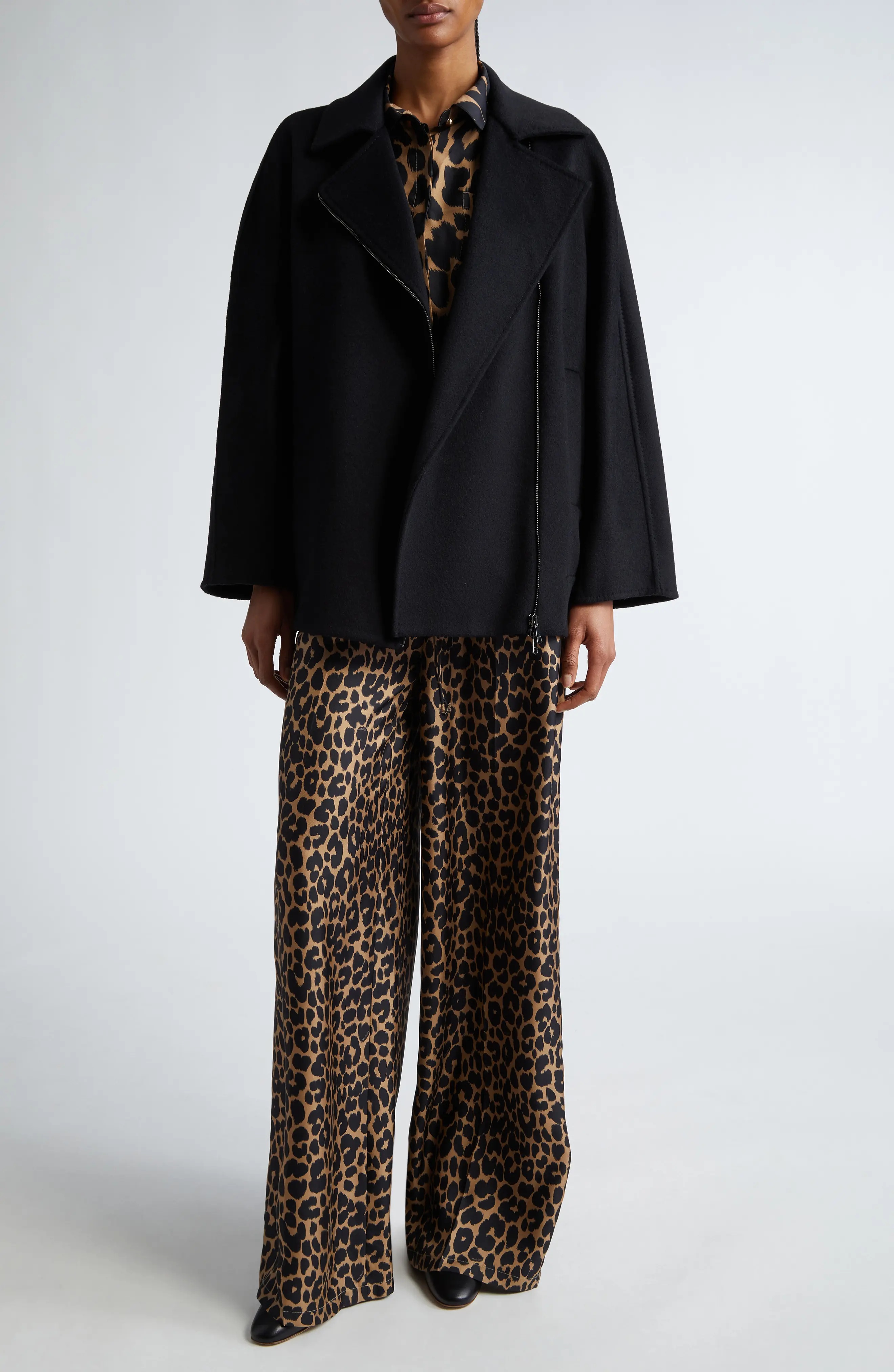 Etna Leopard print Silk Button-Up Shirt - 2