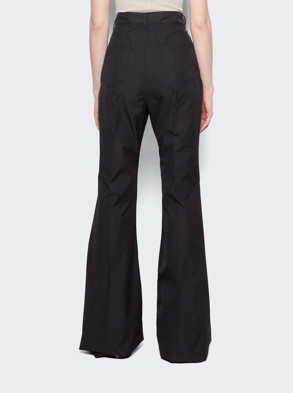 Bolan Bootcut Crepe Taffeta Pants Black - 5