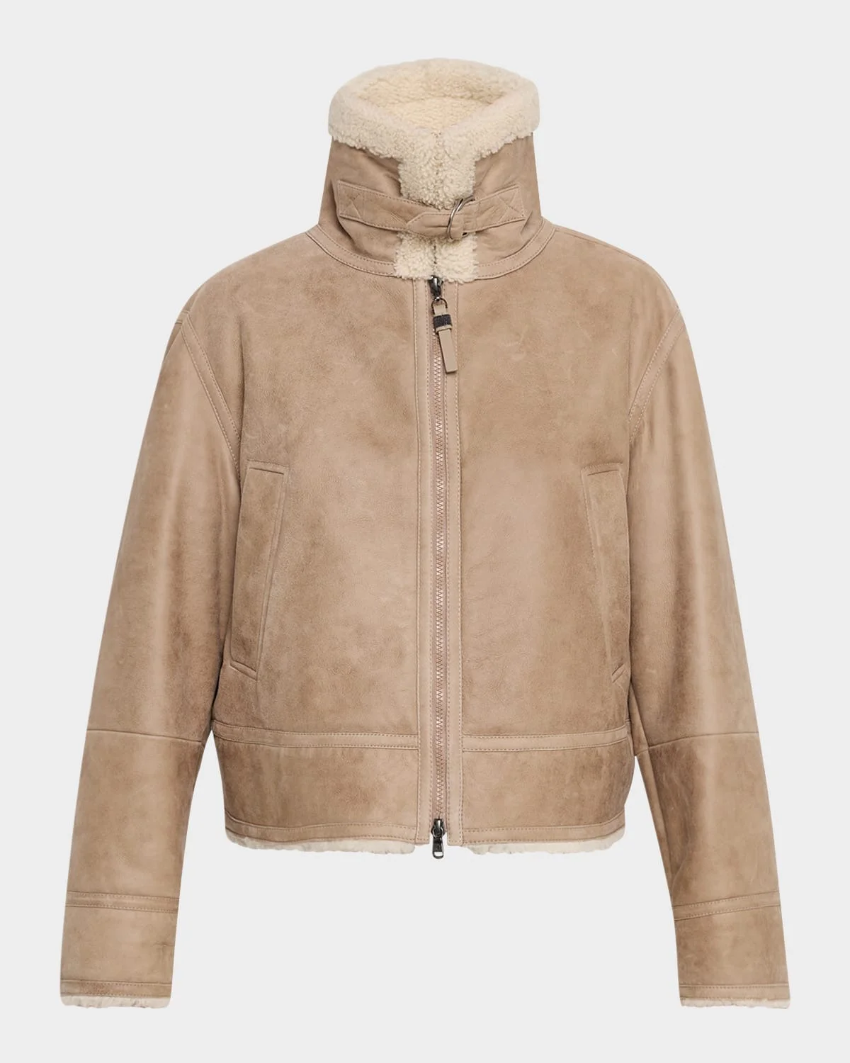 Vintage Shearling and Suede Jacket - 1