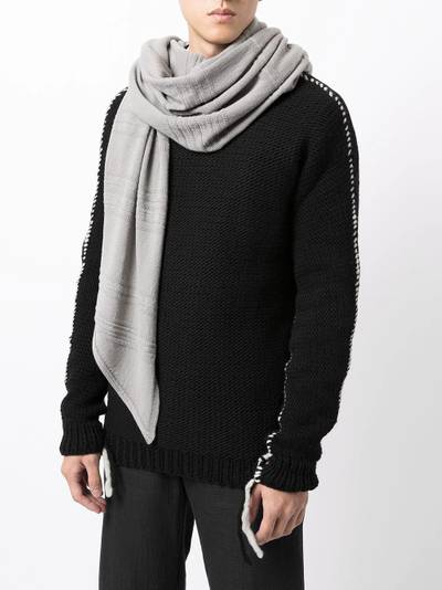 Boris Bidjan Saberi fine-knit scarf outlook