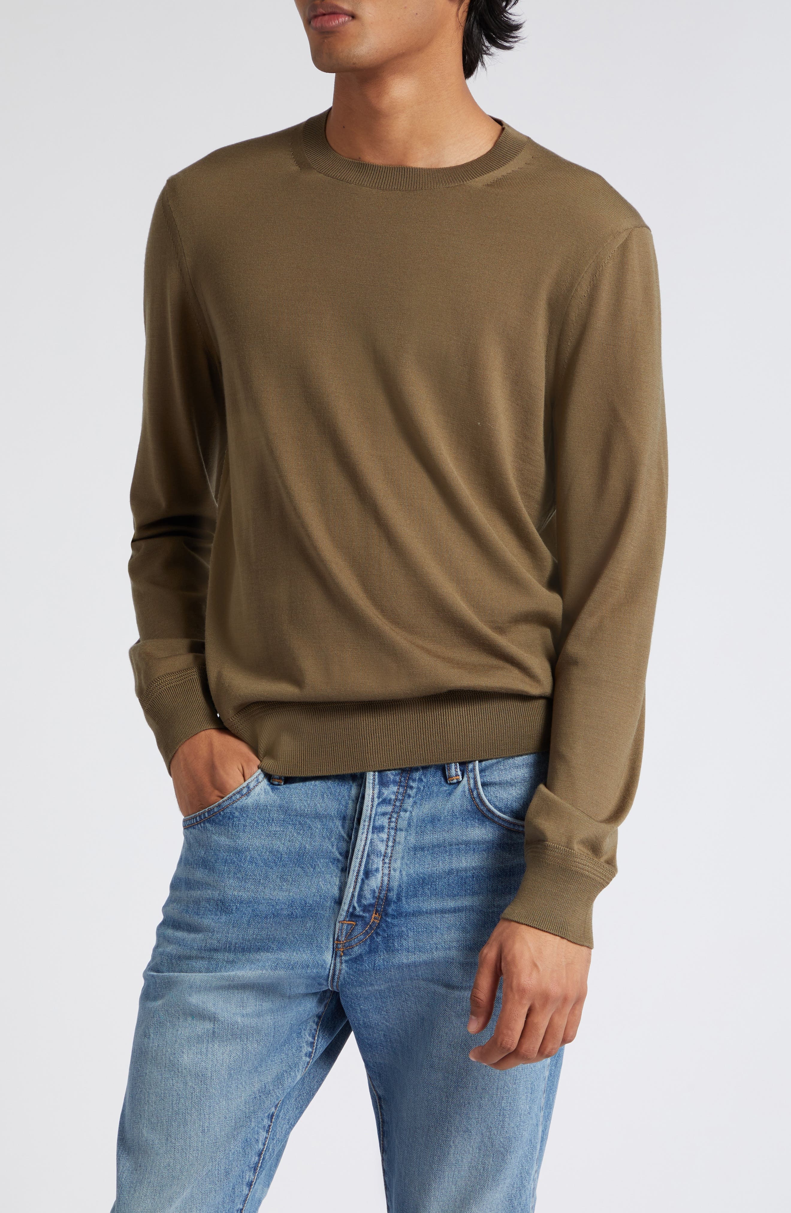Fine Gauge Merino Wool Sweater - 1