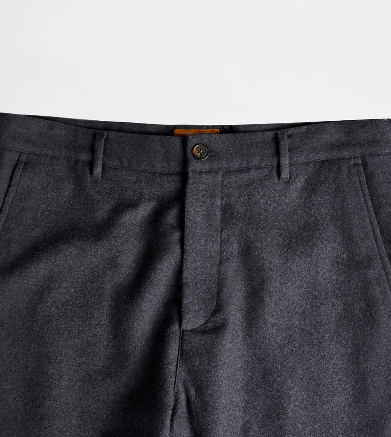 TOD'S CHINO TROUSERS ADJUSTABLE WAISTBAND - GREY 6