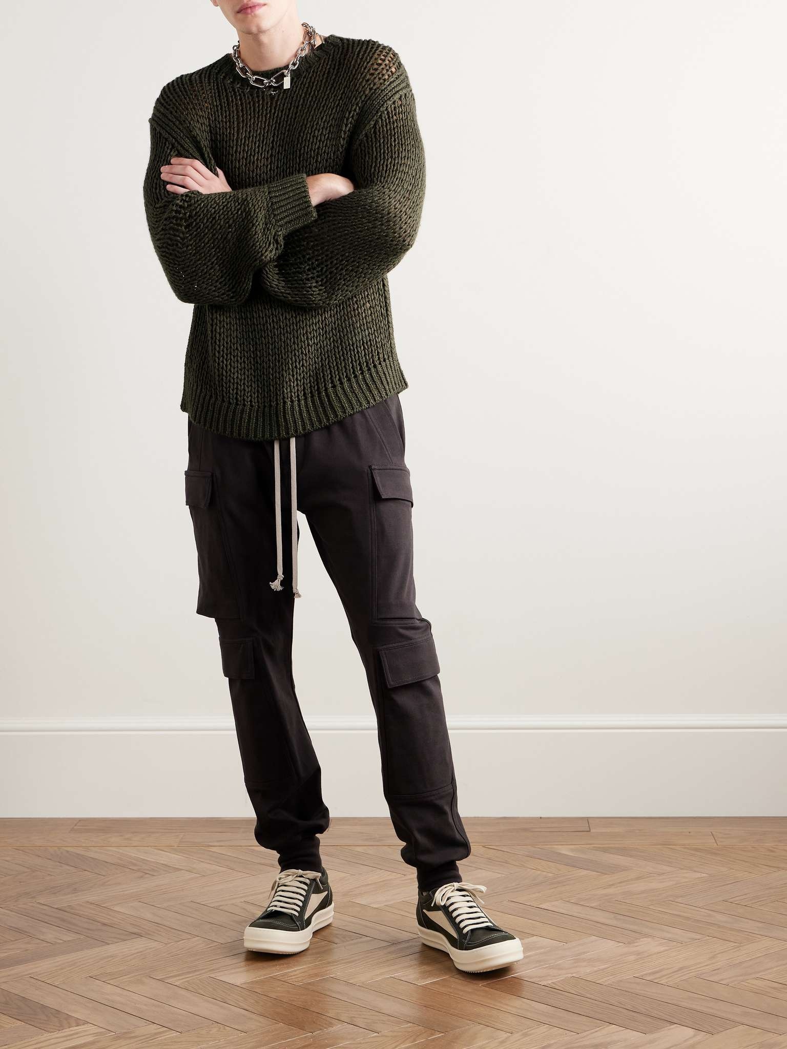 Mastodon Megacargo Tapered Cotton-Jersey Drawstring Trousers - 2