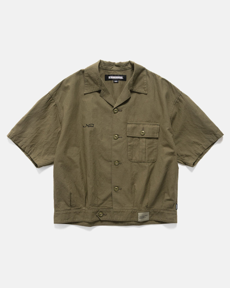 Belted Officer Shirt SS Olive Drab - 1