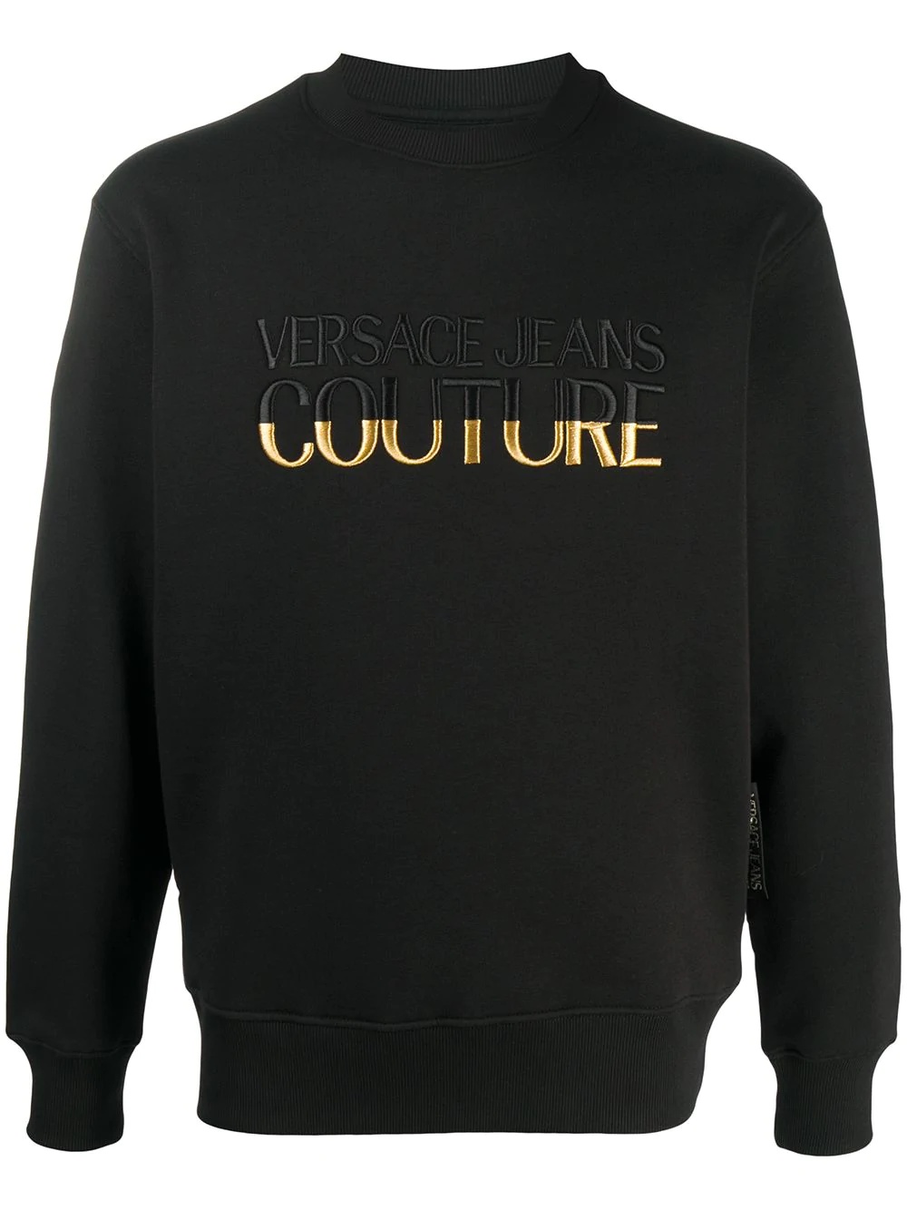 two-tone embroidered logo sweatshirt - 1