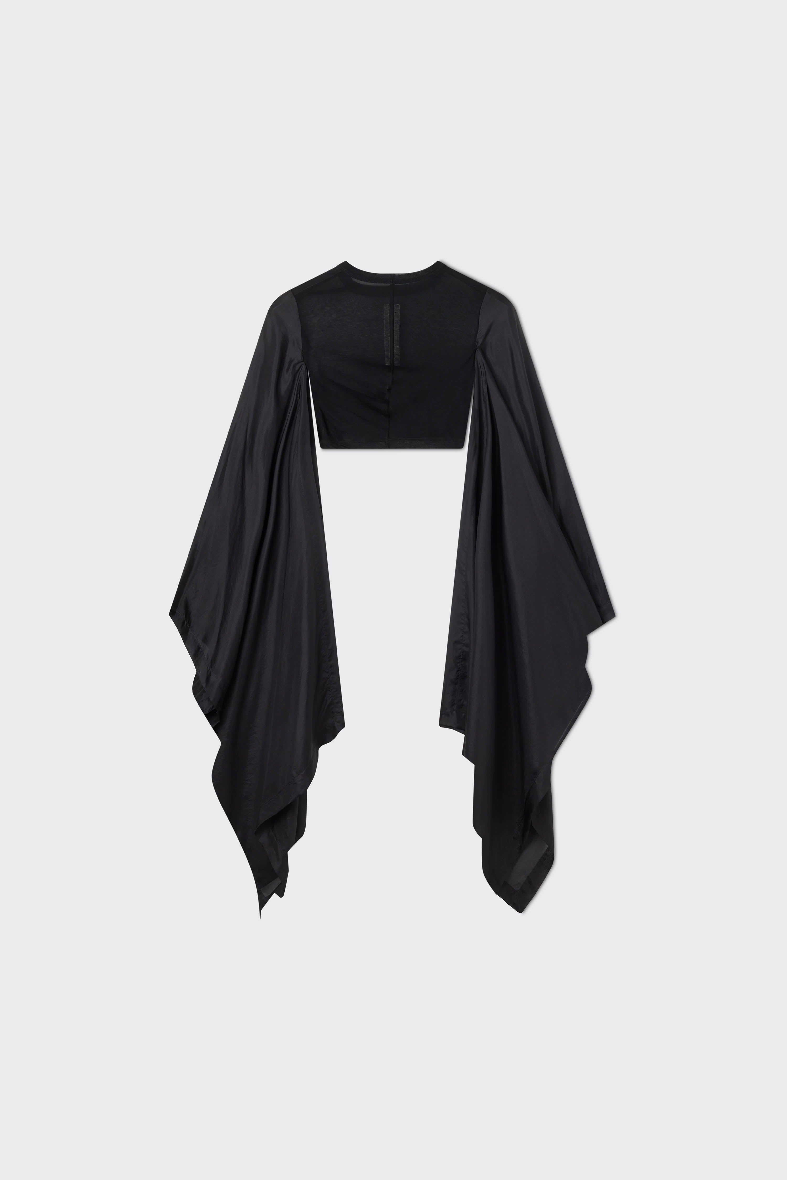 Tシャツ・カットソー RICK OWENS SS24 FLAG CROP TOP (RP01D2232 UCSH09) Rick Owens Flag Cropped Top | Black | FARFETCH