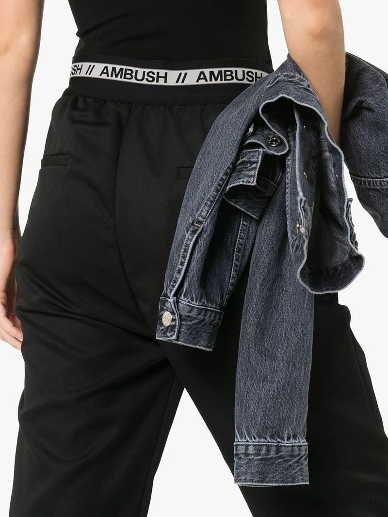 high-waist straight leg trousers 5