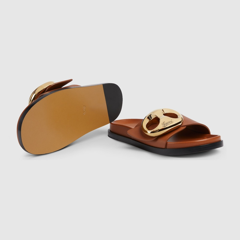 Women's Gucci Marina chain slide sandal 6