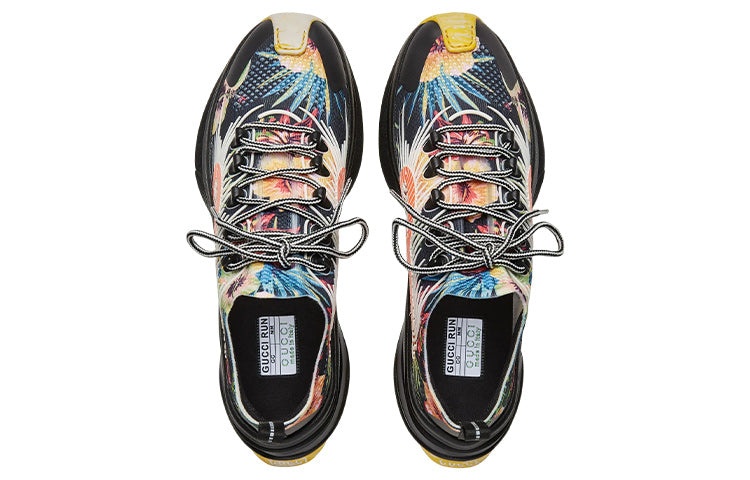 Gucci Run Sneaker 'Floral  Black' 698547-UZJ10-8560 - 4