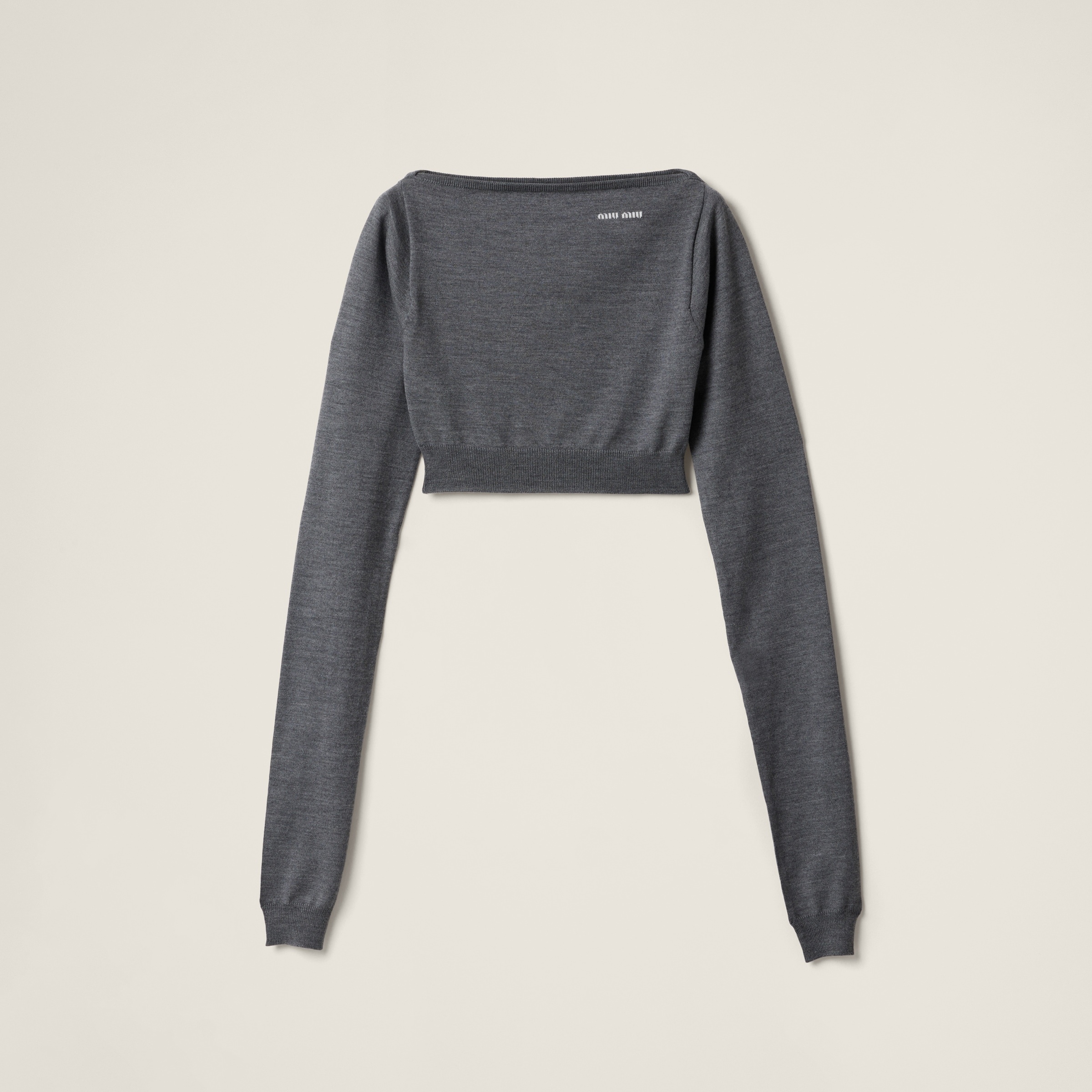 Wool boat-neck sweater - 1
