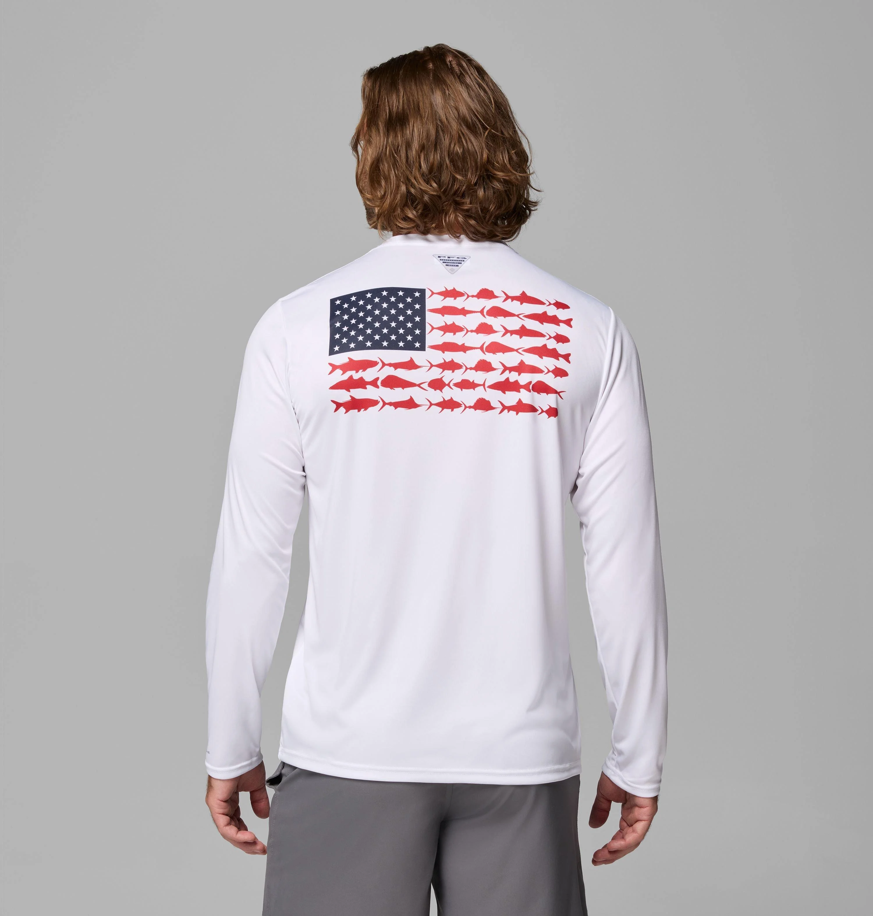 Men's Terminal Tackle PFG Fish Flag Long Sleeve Shirt - 1