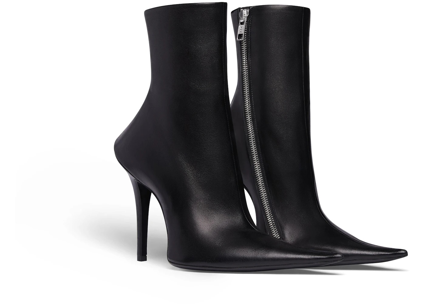 Balenciaga Witch 110mm Booties Black Sheepskin (Women's) - 2