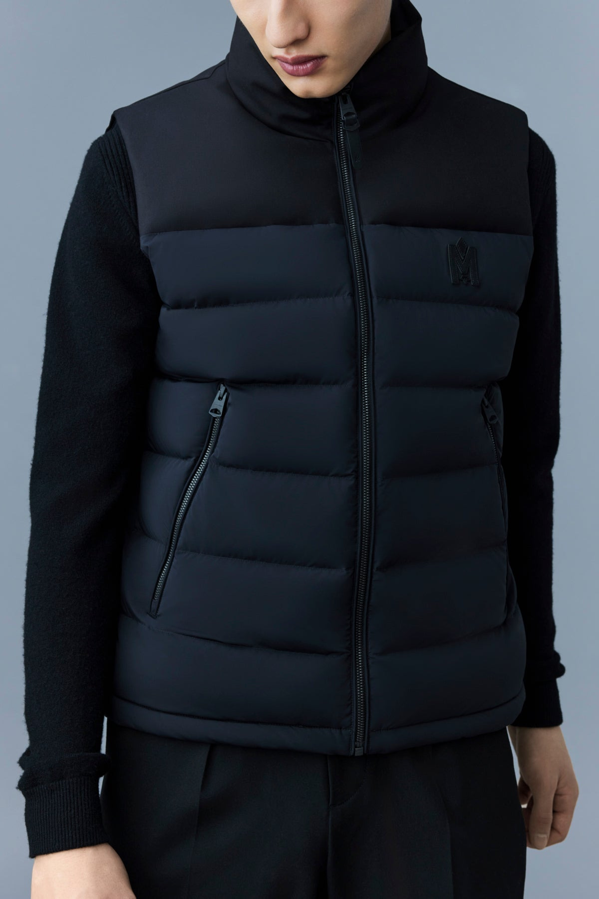 BOBBIE Agile-360 stretch light down vest with stand collar - 5