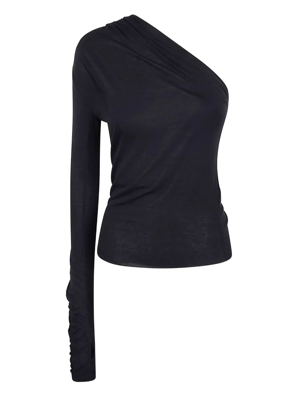 Introducing the 'MONO SLEEVES BLOUSE' by THOM KROM, a stunning addition to your wardrobe that epitom - 1