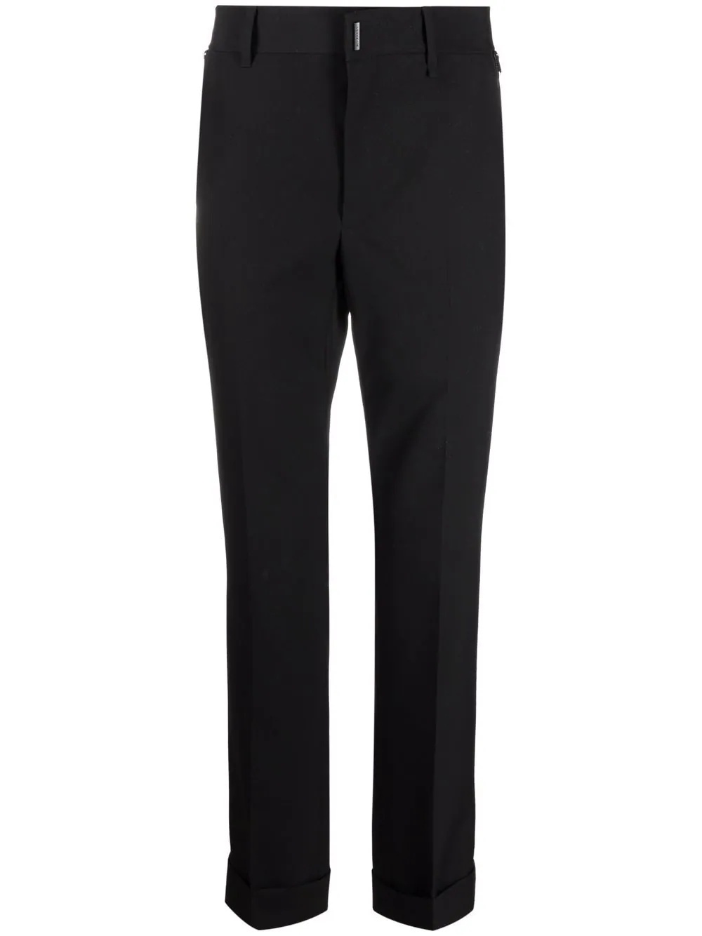 slim-fit tailored wool trousers - 1