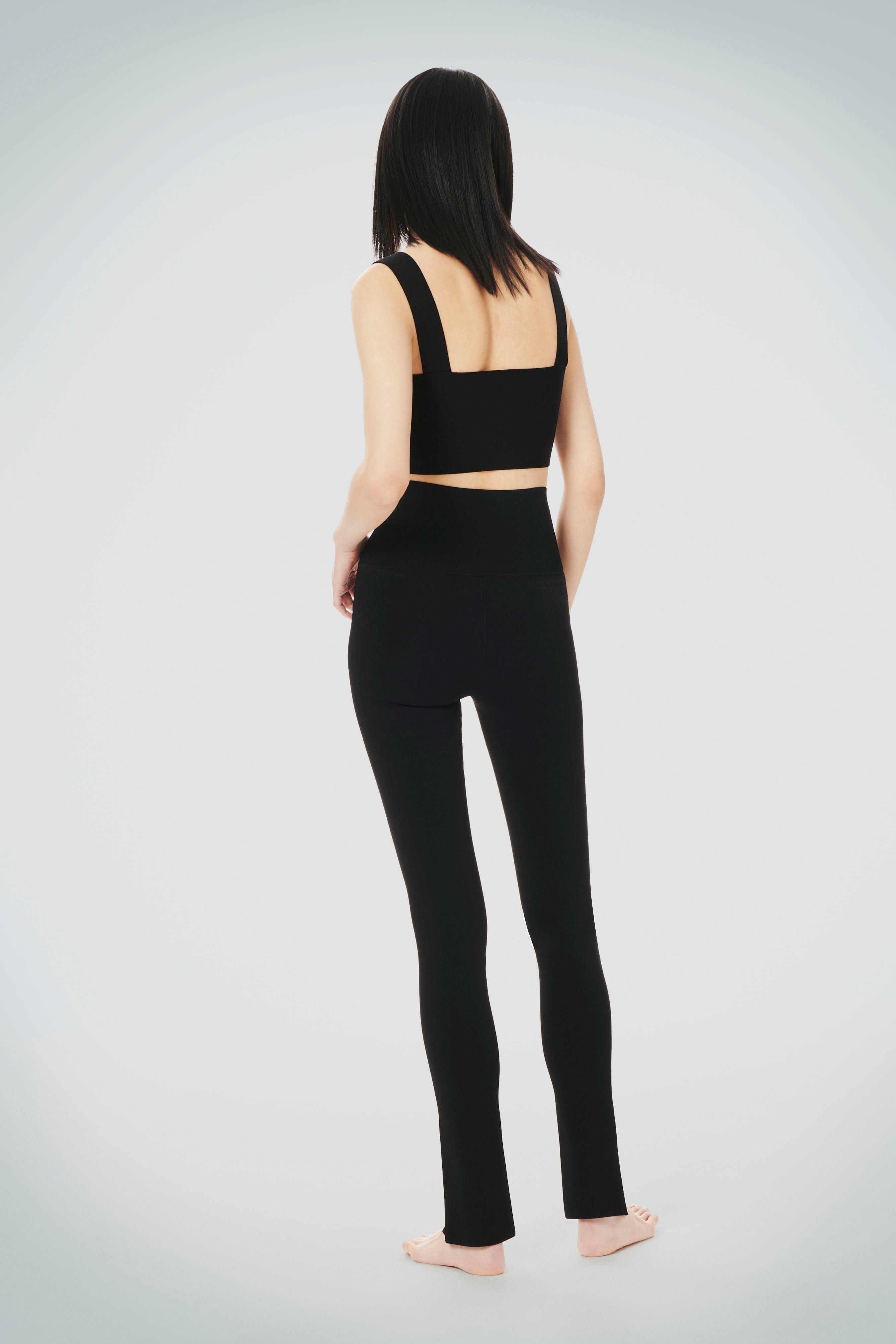 VB Body Split Front Leggings In Black - 4