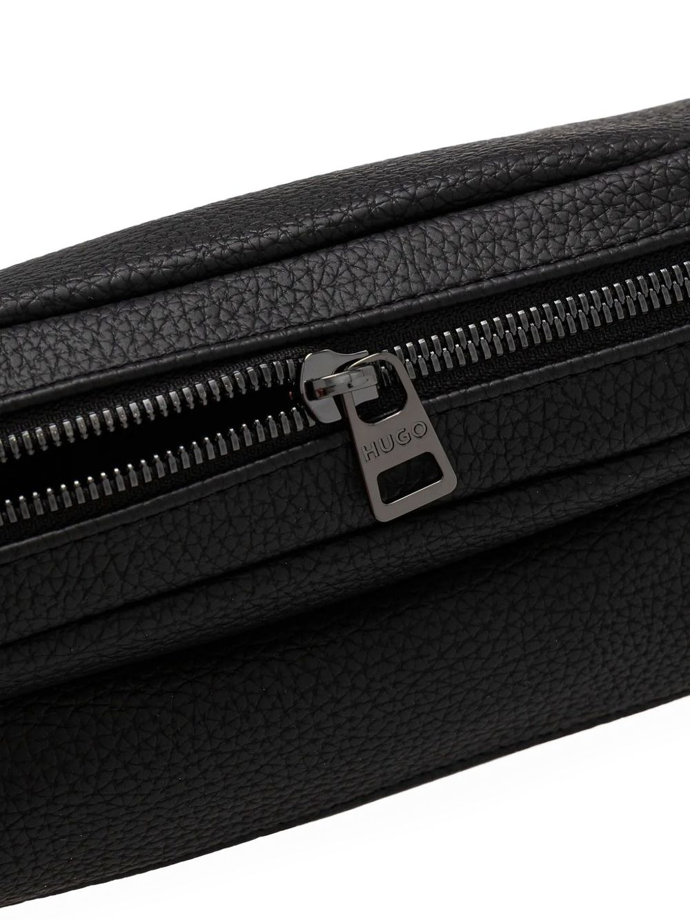 Quantic zip-fastening logo-plaque shoulder bag - 3