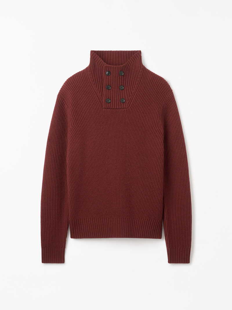Peter Funnel Neck Wool Pullover 1