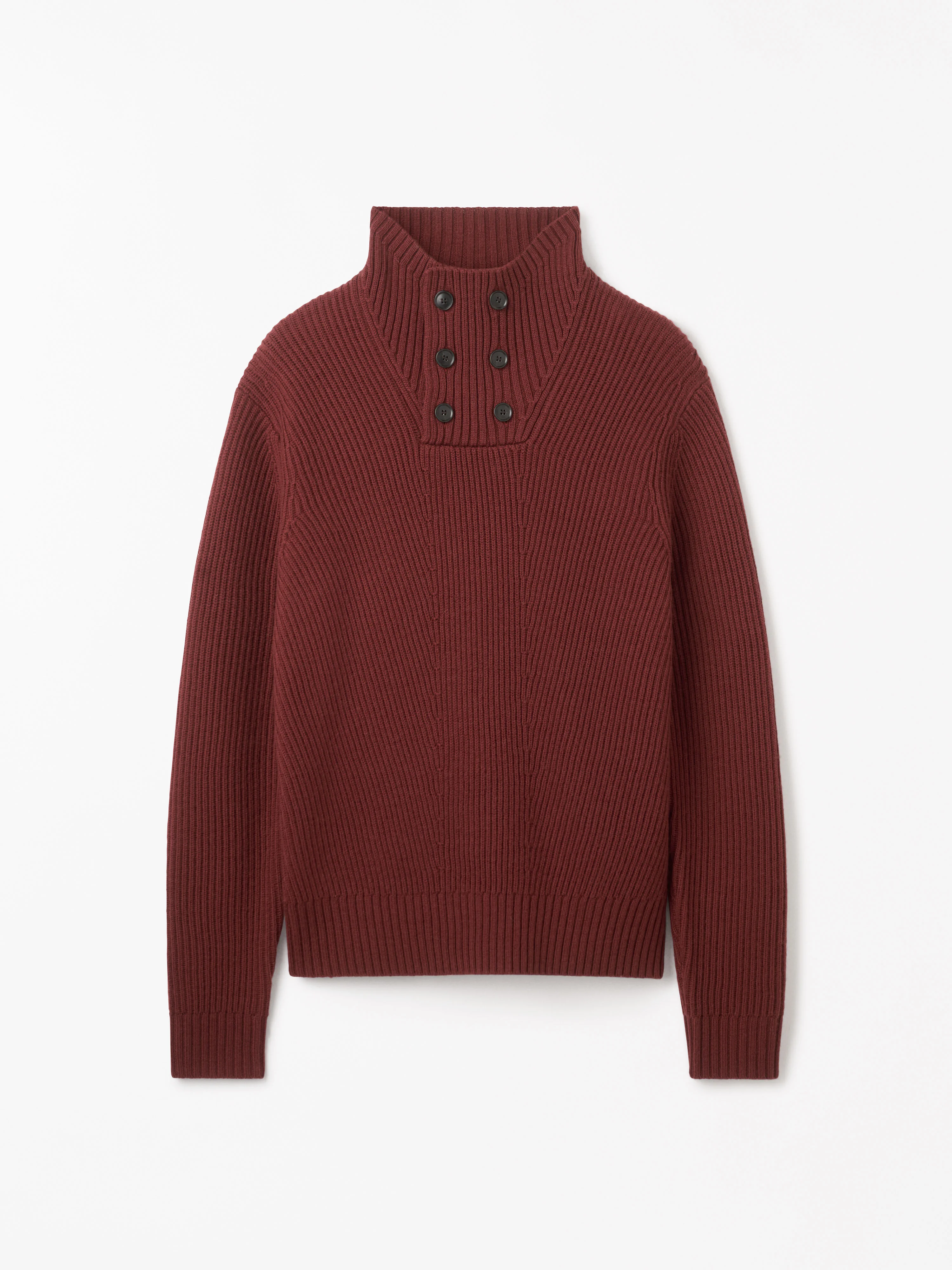 Peter Funnel Neck Wool Pullover - 1