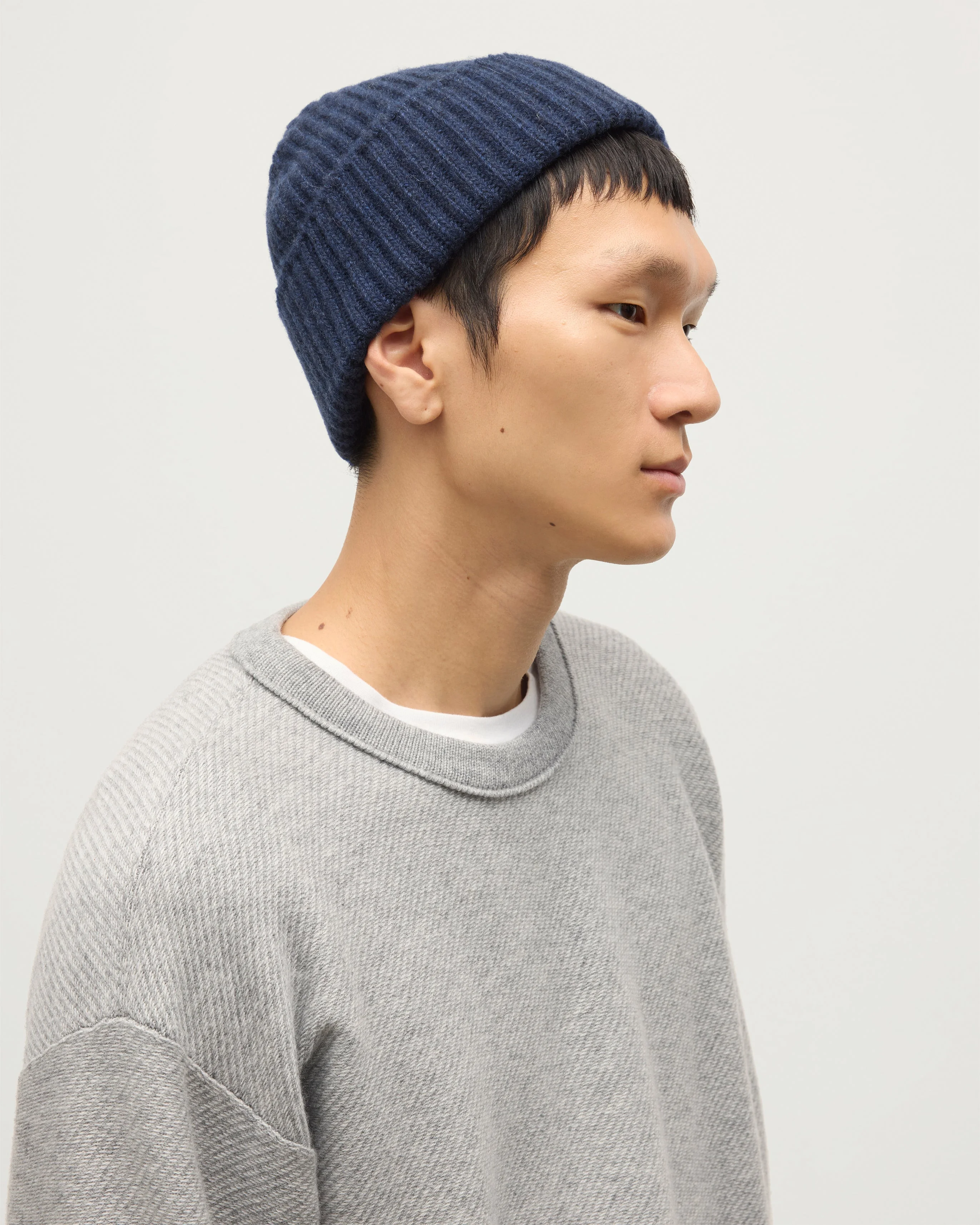 Lovat Navy Cashmere Hat - 1