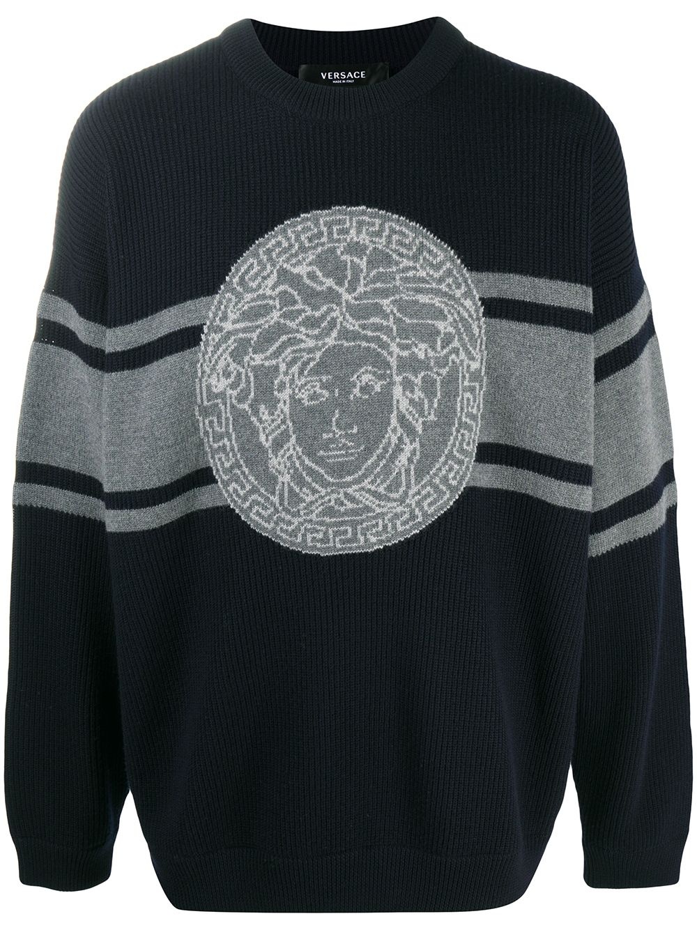 Medusa jacquard intarsia jumper - 1