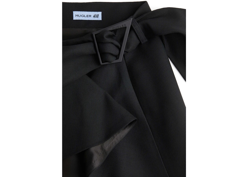 MUGLER Mugler H&M Wool Mini Skirt Black outlook