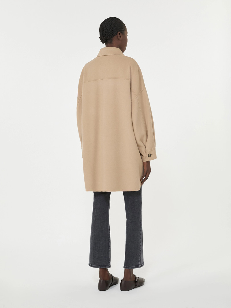 LASER Oversized wool-blend coat - CAMEL 4