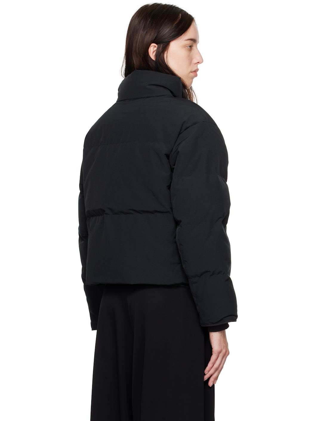 Black 'Black Label' Grandview Cropped Down Jacket - 3