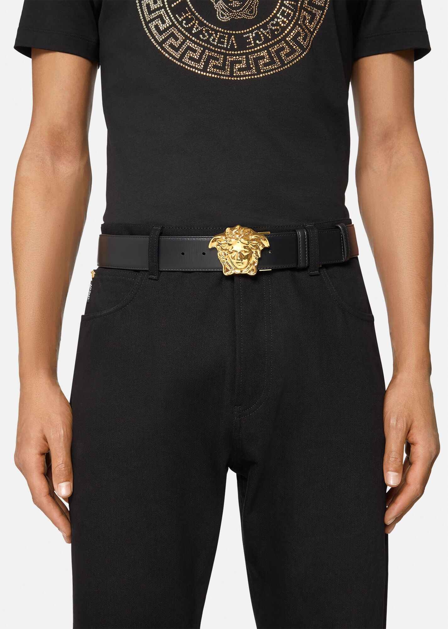 La Medusa Greca Neon Print Belt - 2
