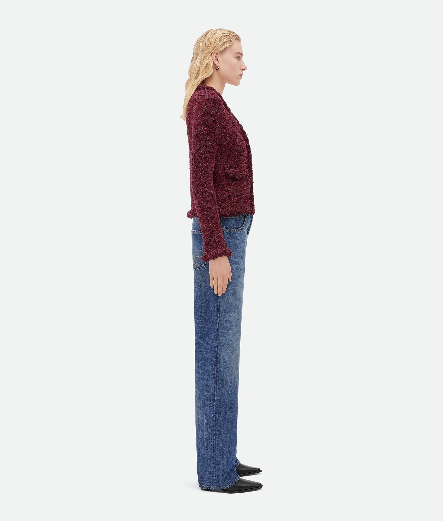Slim Fit Towelling Viscose Cardigan - 2
