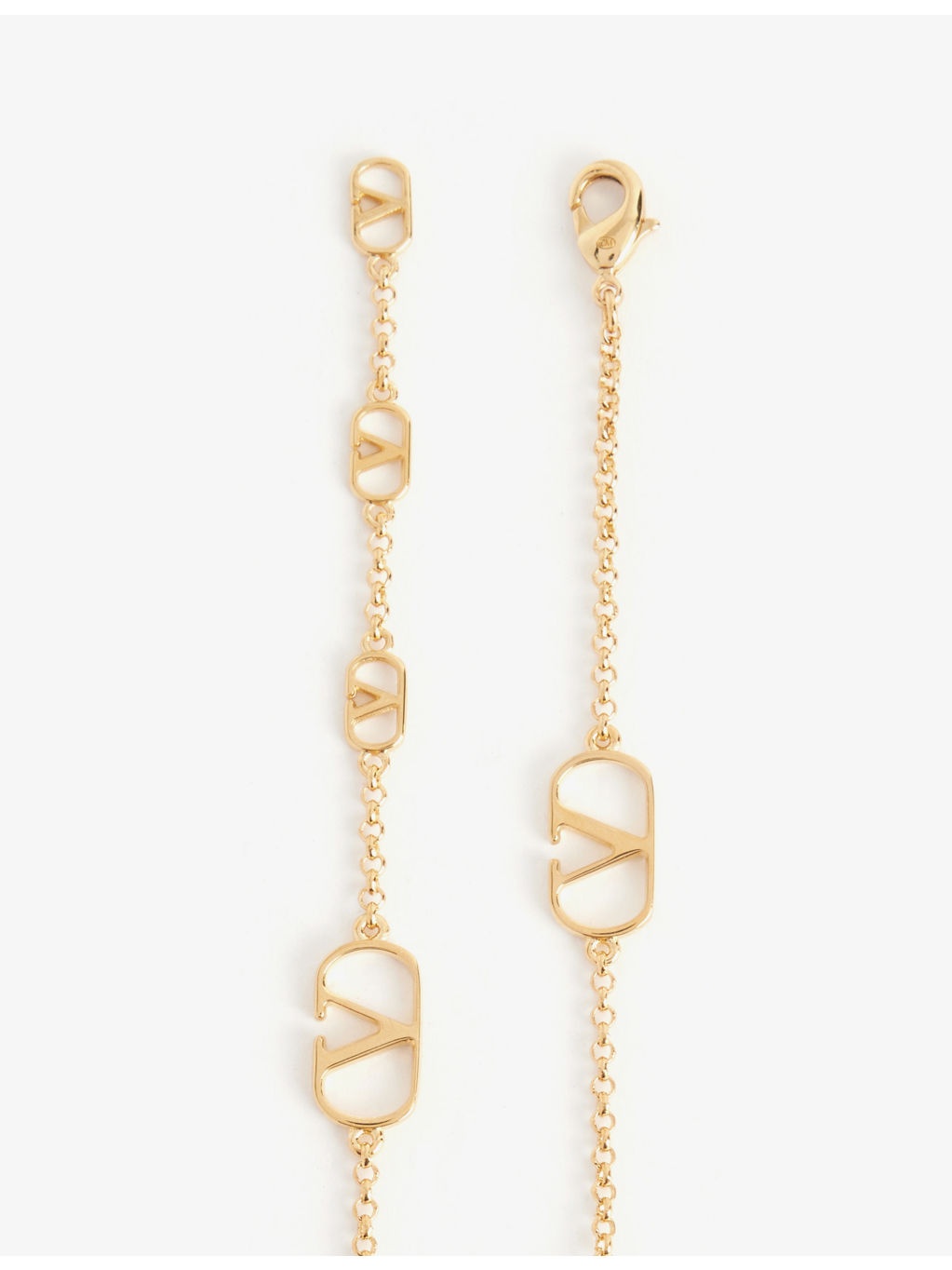 Vlogo Repeat gold-toned brass necklace - 4