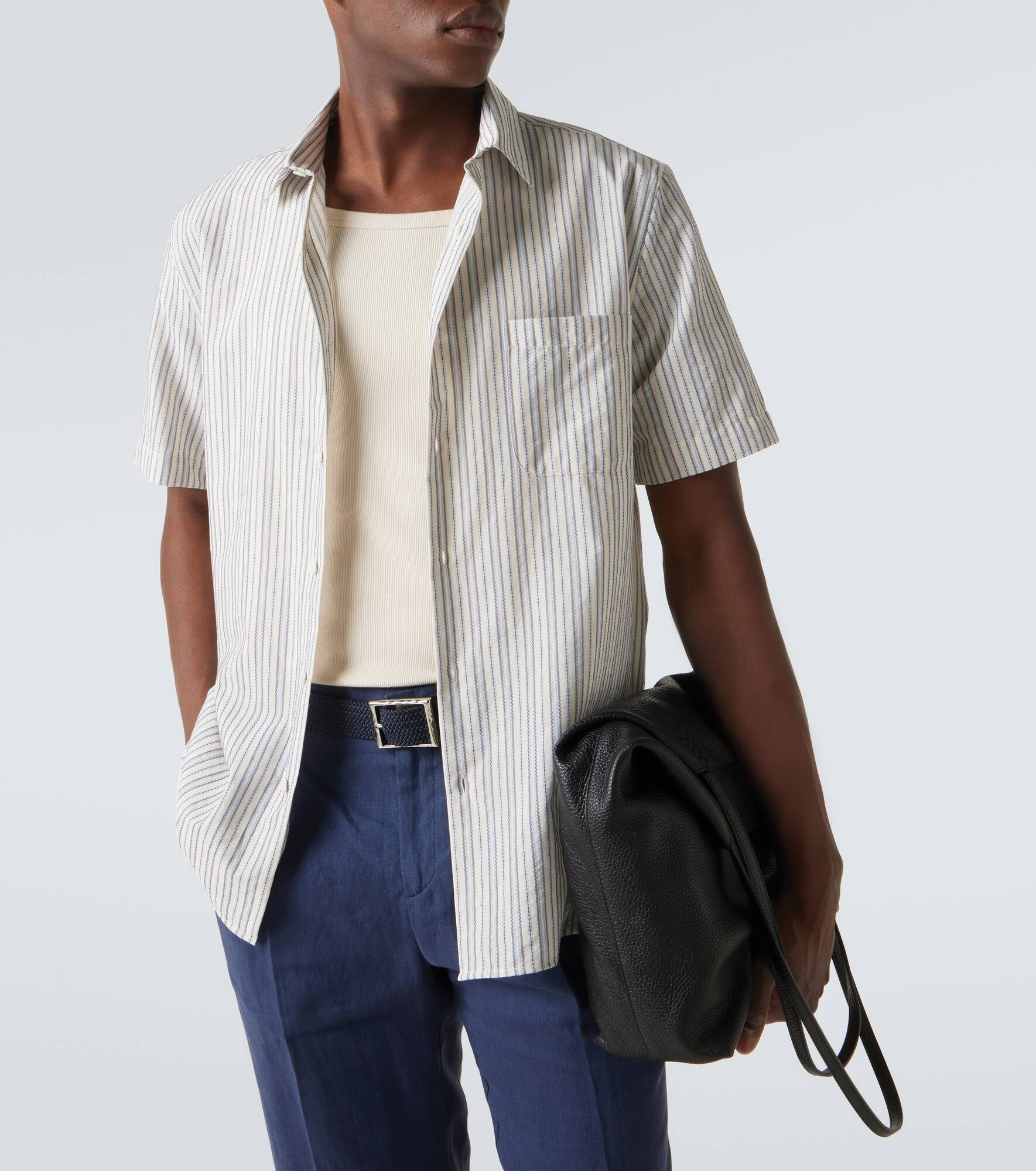 Striped cotton shirt - 5