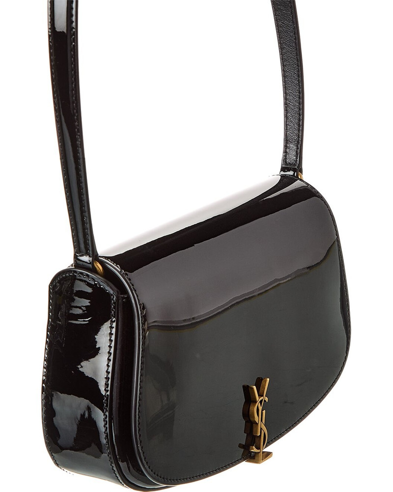 Saint Laurent Demi Lune Patent Shoulder Bag 3
