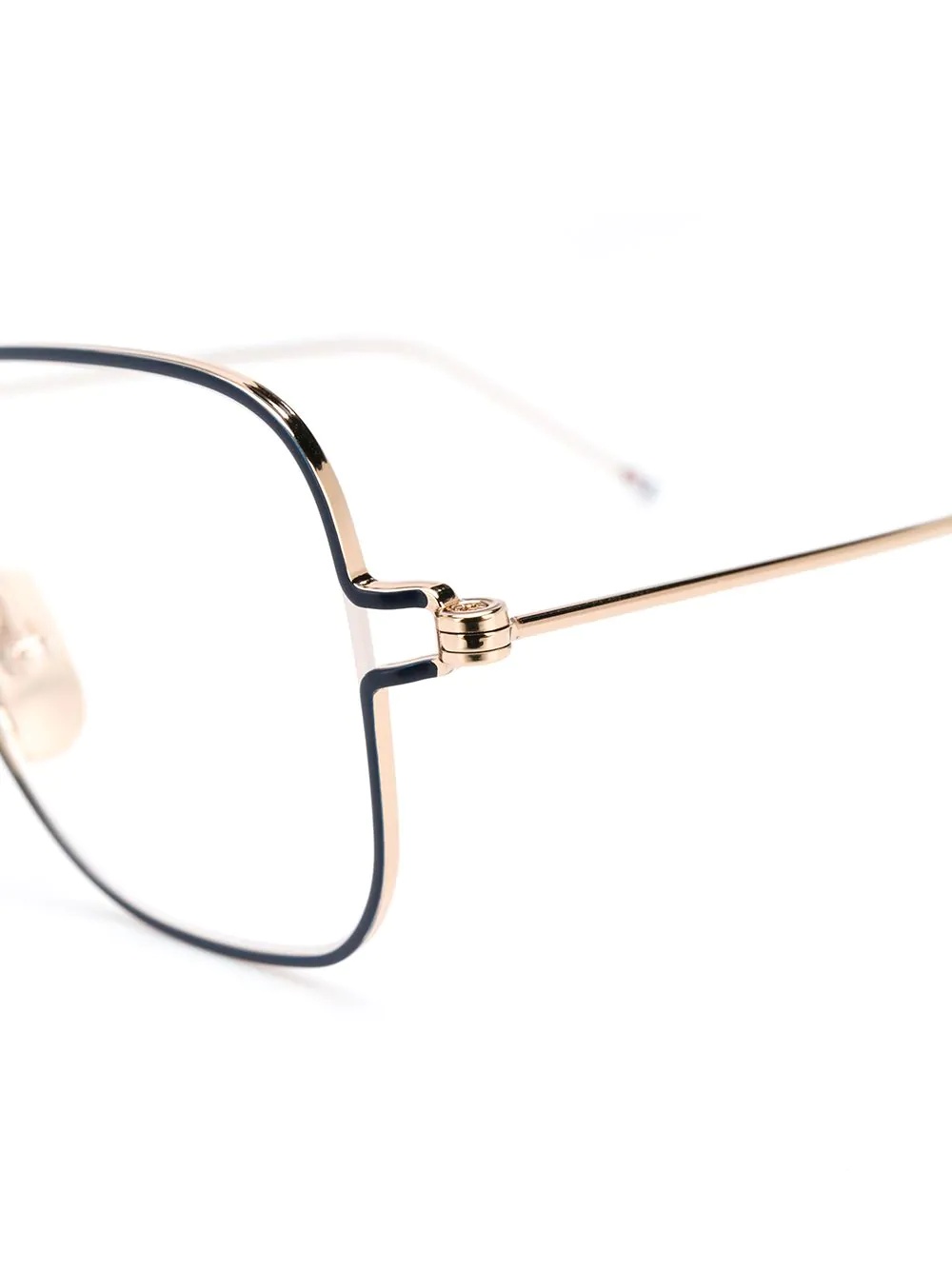 thin square-frame glasses - 3