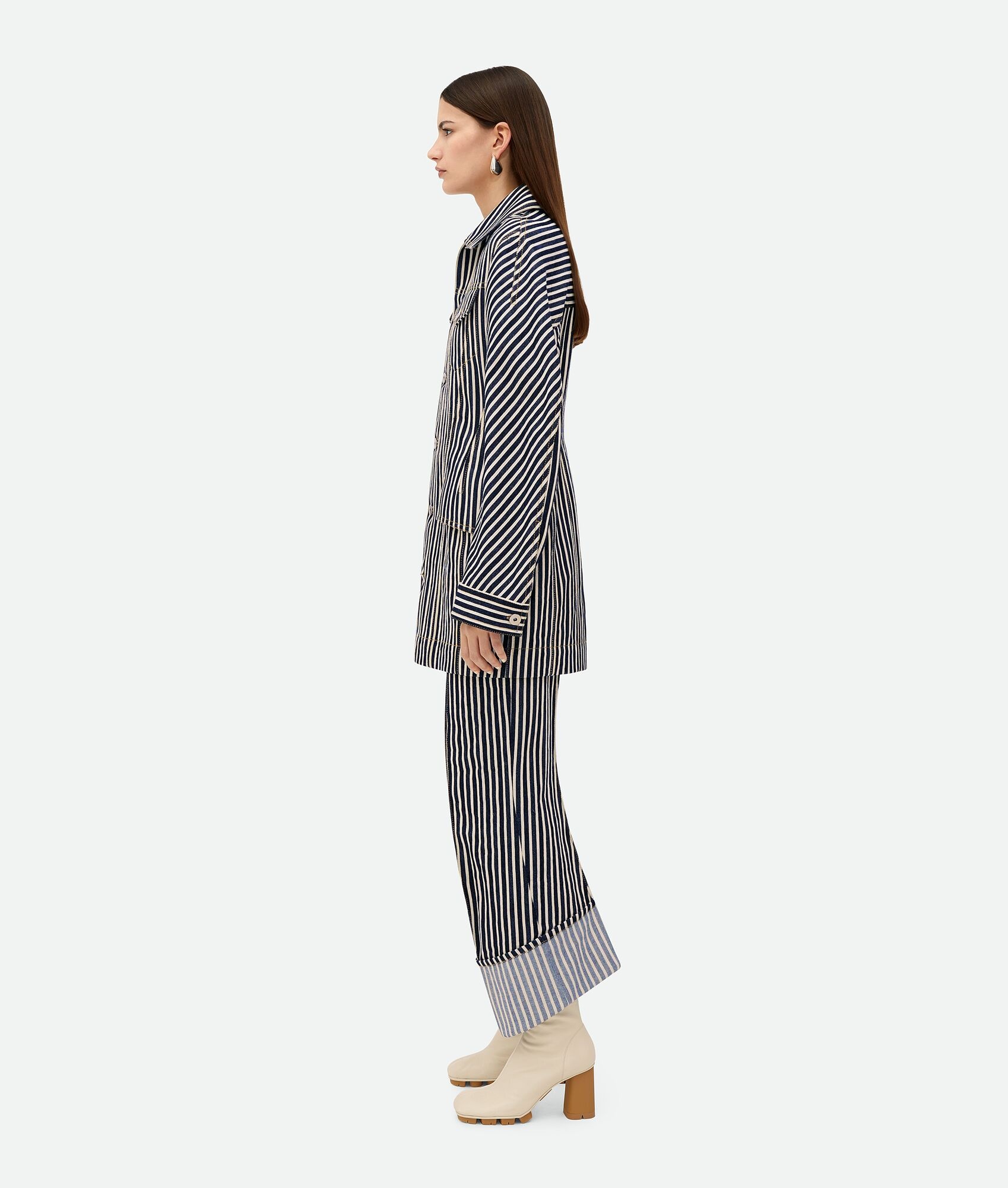 Striped Cotton Drill Jacket - 2