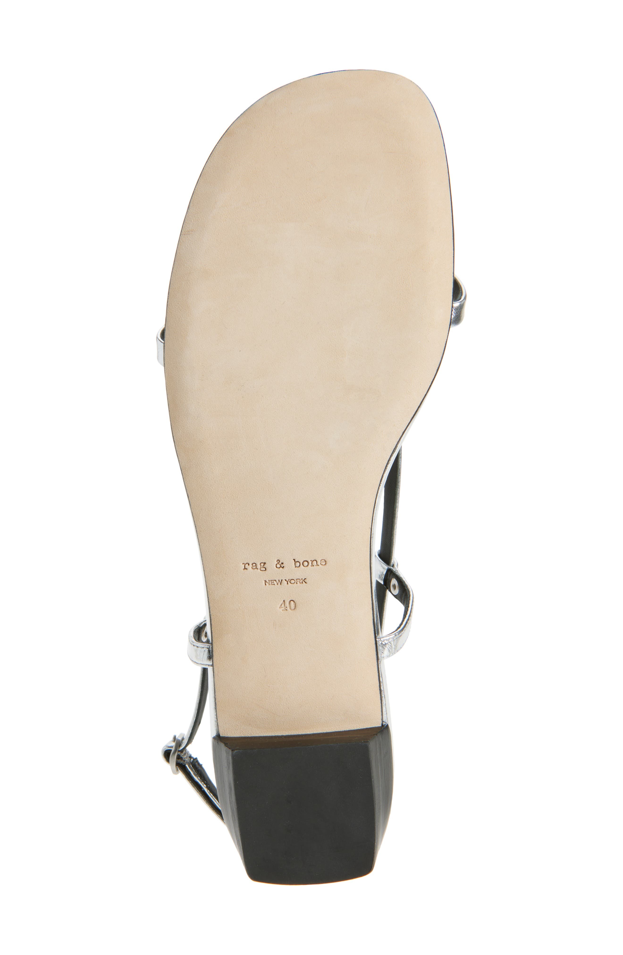 rag & bone Giselle Slingback Sandal in Silver at Nordstrom - 6