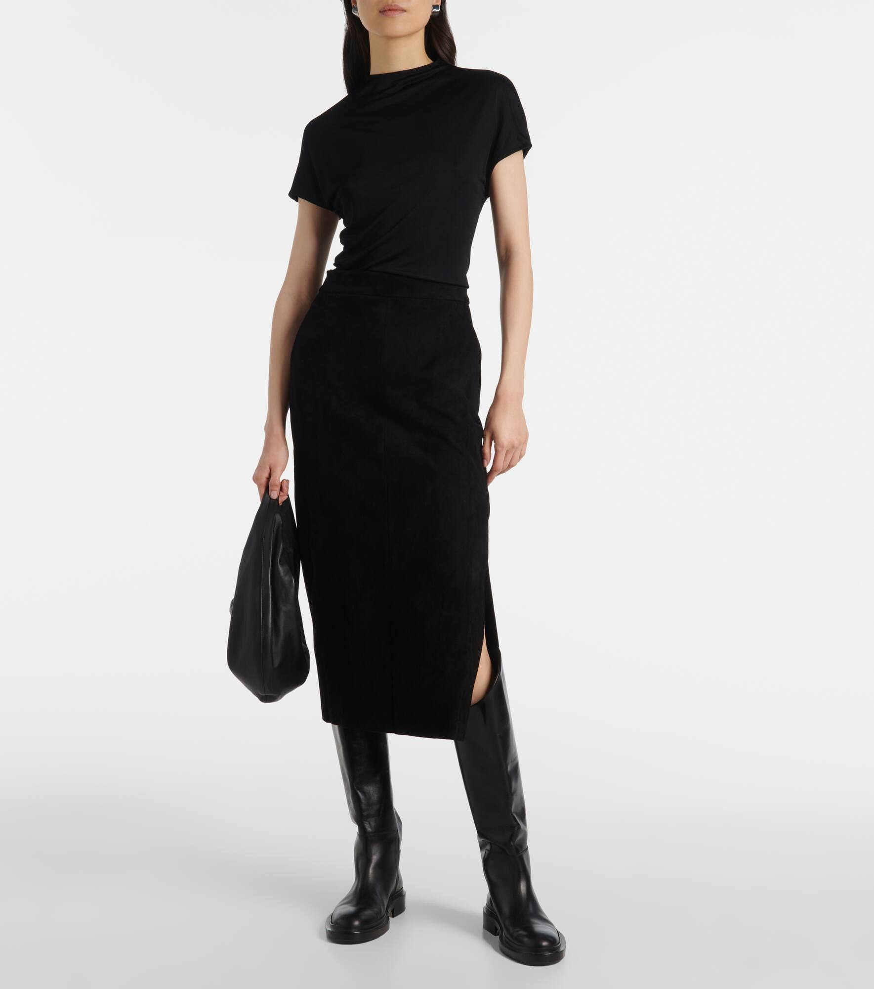 Taylor suede midi skirt - 2