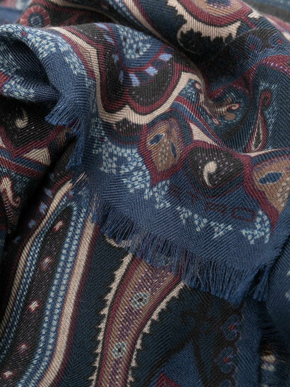 paisley-print cashmere scarf - 3