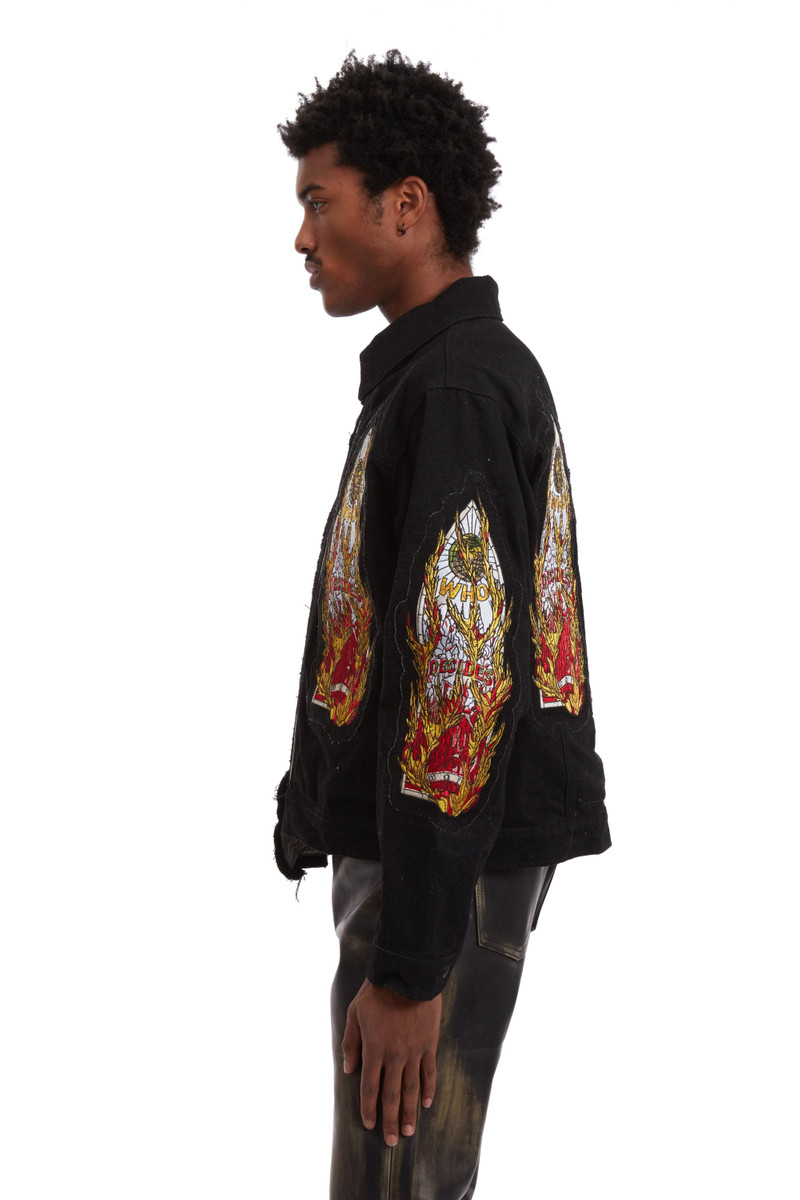 FLAME GLASS TRUCKER JACKET 5