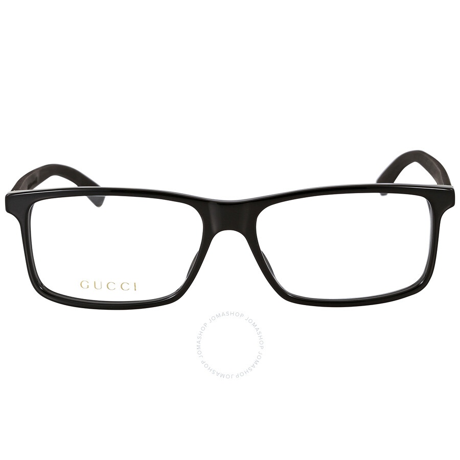 Gucci Demo Rectangular Men's Eyeglasses GG0424O 005 58 - 1