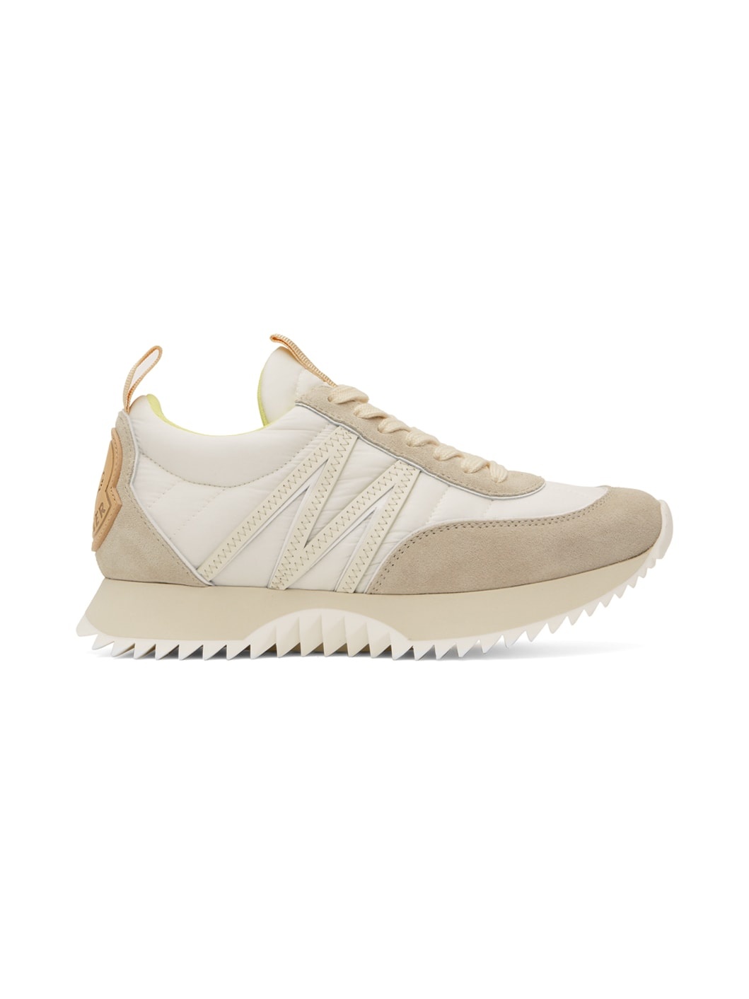 Beige & White Pacey Sneakers - 1