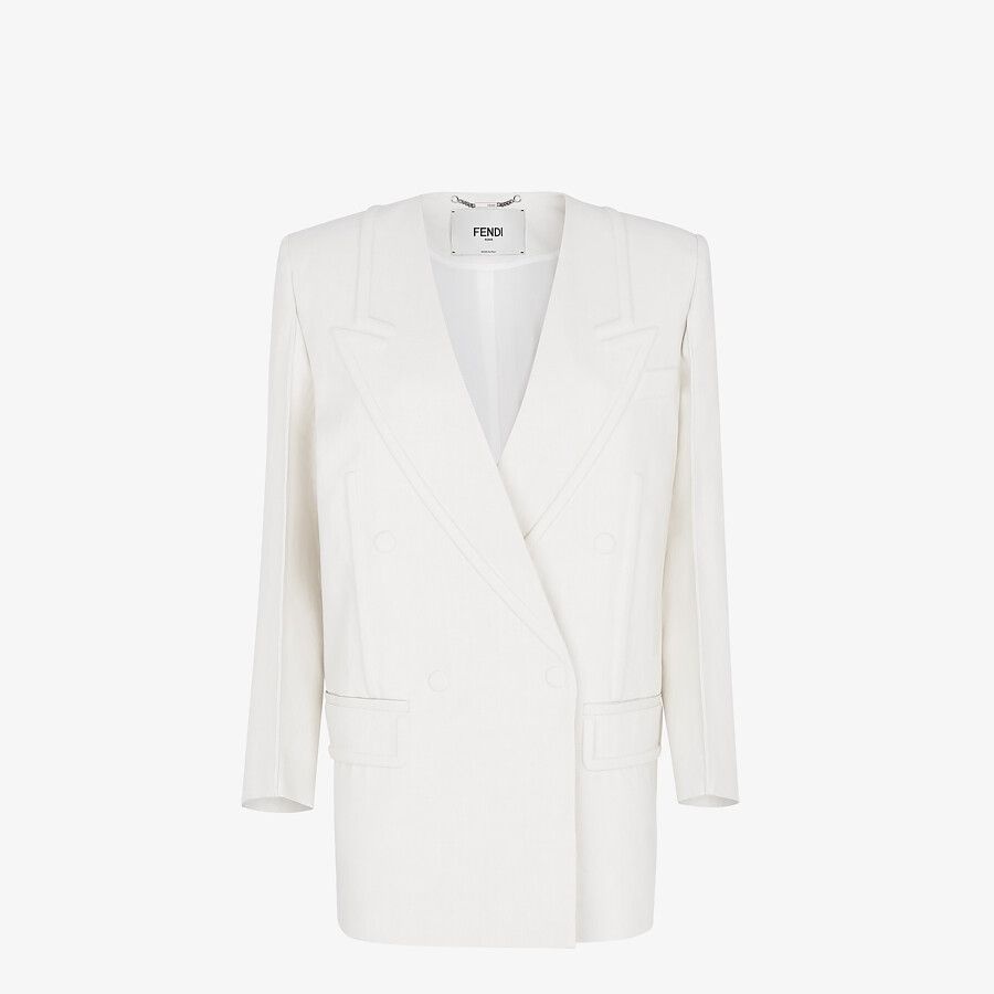 White linen jacket - 1