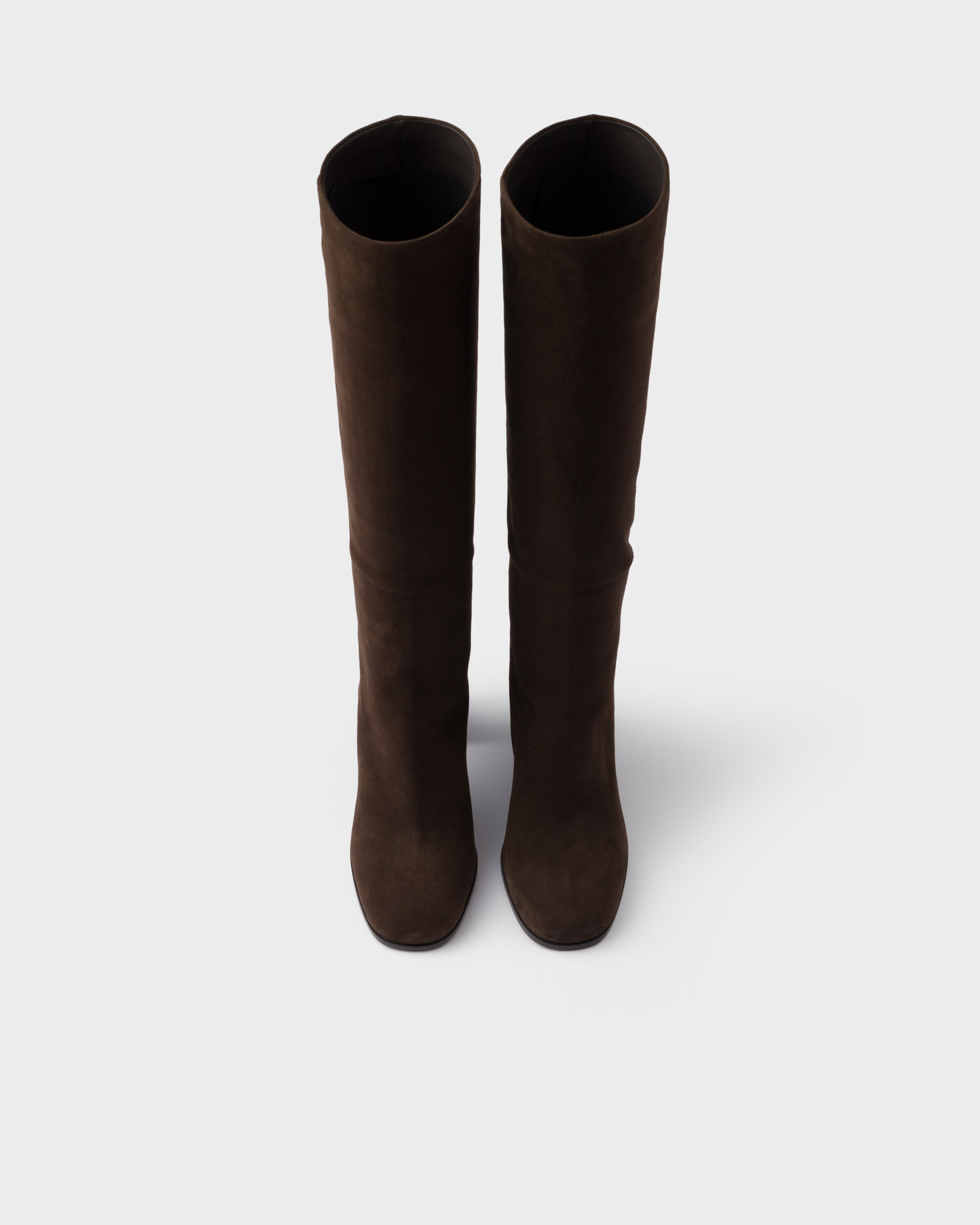 Heeled suede boots - 3