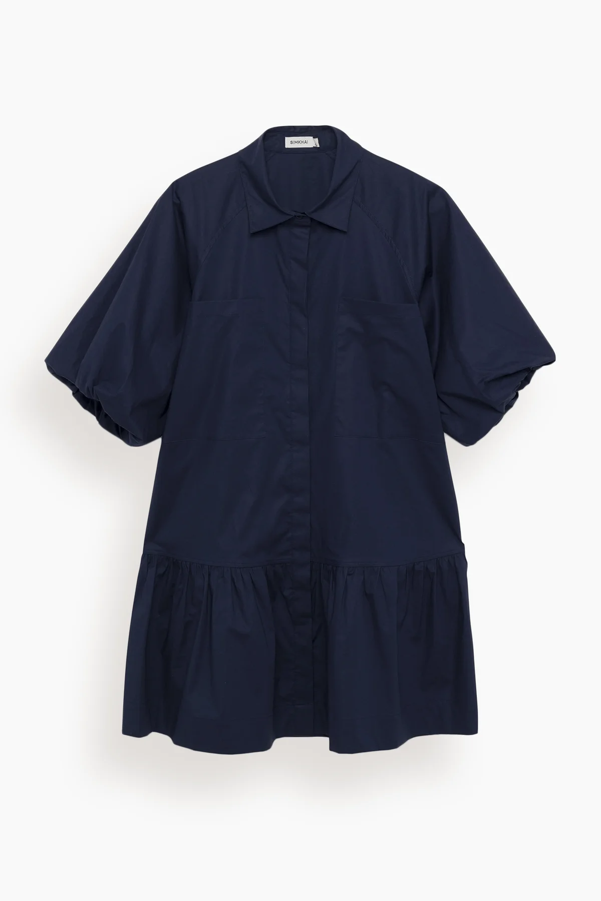 Crissy Cotton Poplin Dress in Midnight - 1