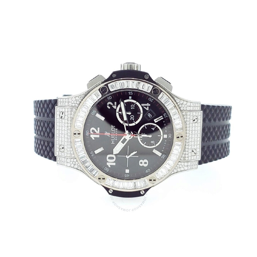 Pre-owned Hublot Big Bang Chronograph Diamond Black Dial Men's Watch 301.SW.130.RX.094 - 2