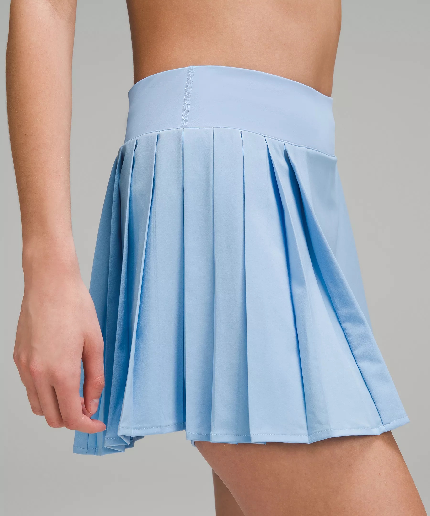 Side-Pleat High-Rise Tennis Skirt - 5