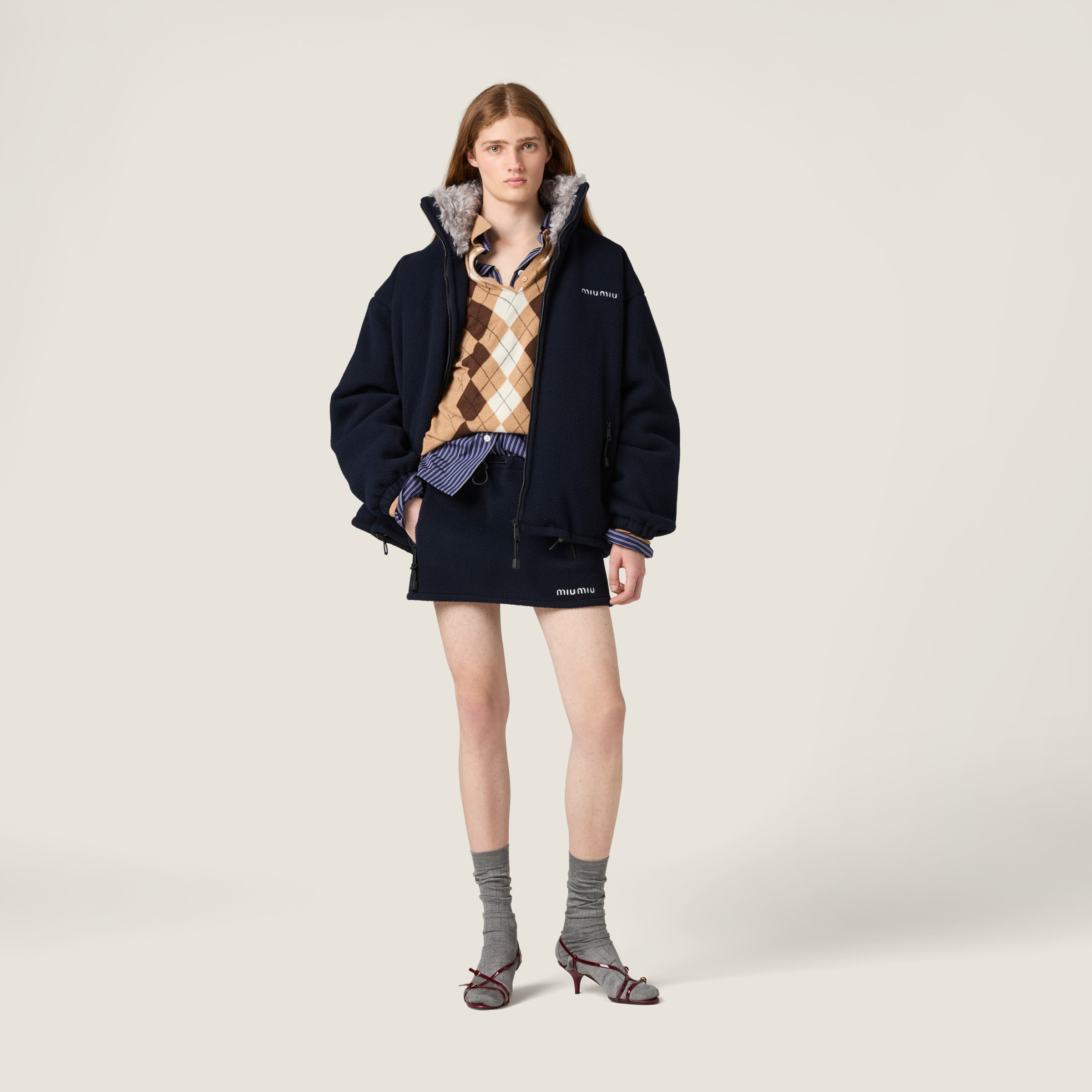 Fleece miniskirt - 2