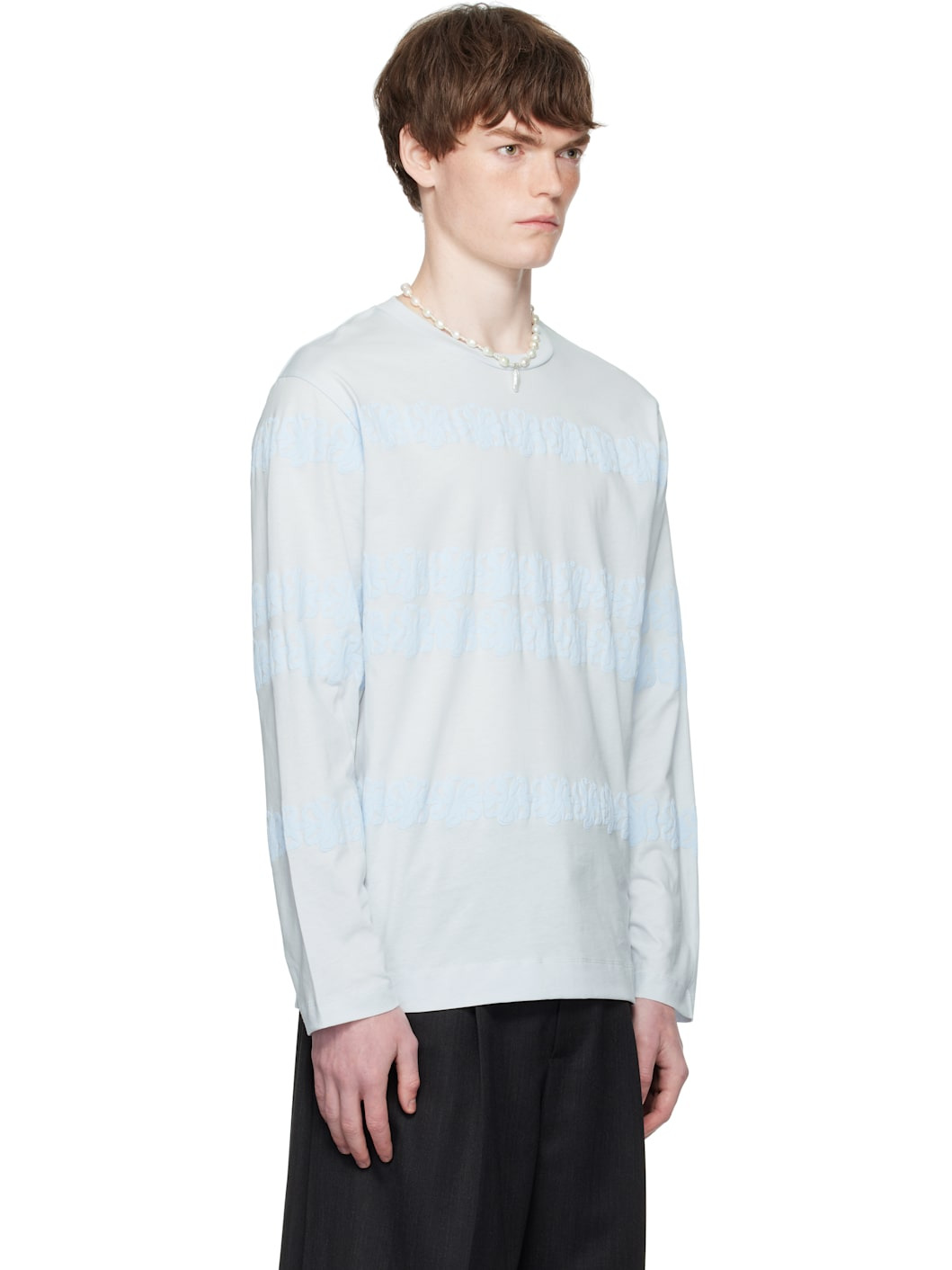 Blue Ribbon Daisy Chain Print Long Sleeve T-shirt - 2