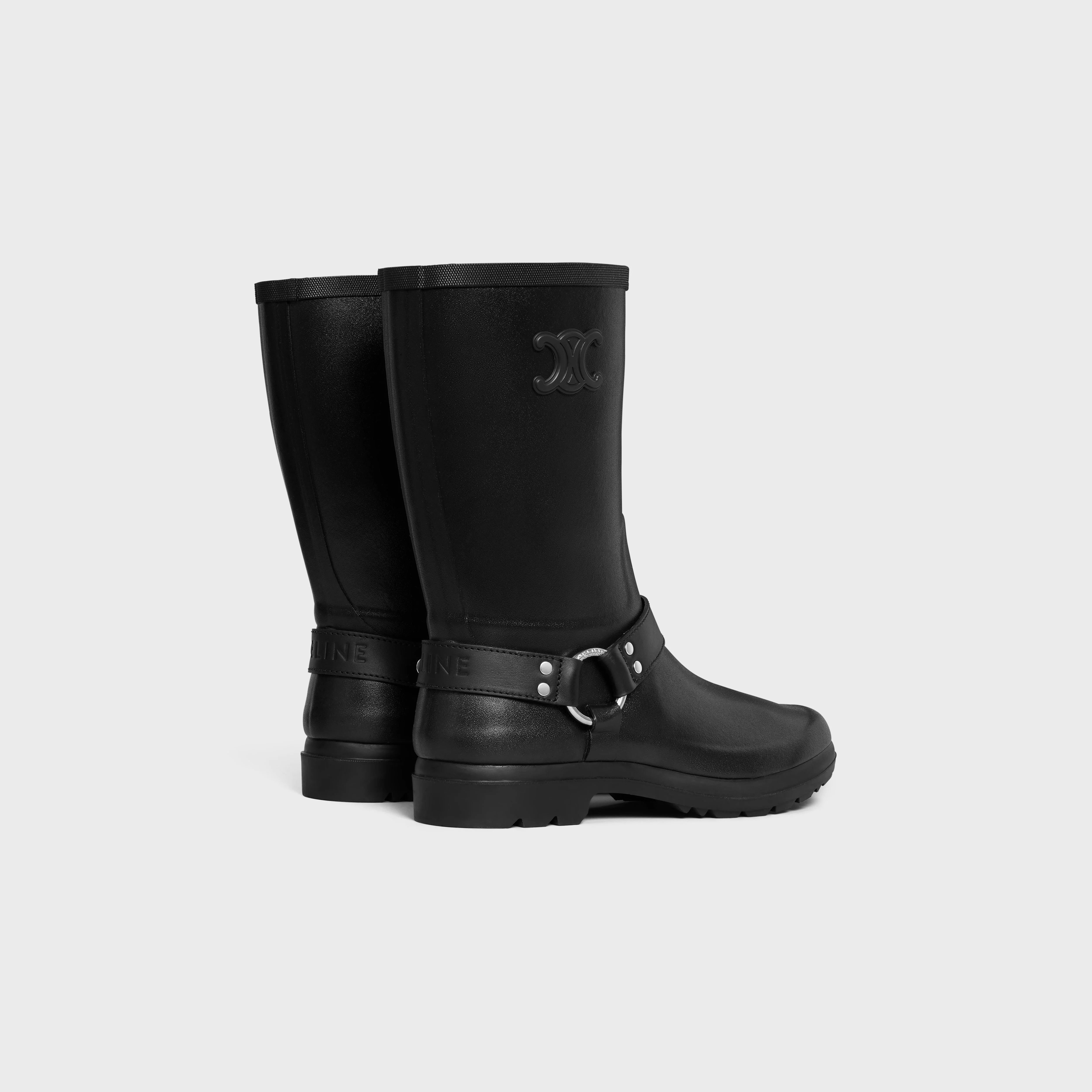 MID CELINE RAIN BOOTS in RUBBER AND CALFSKIN - 3